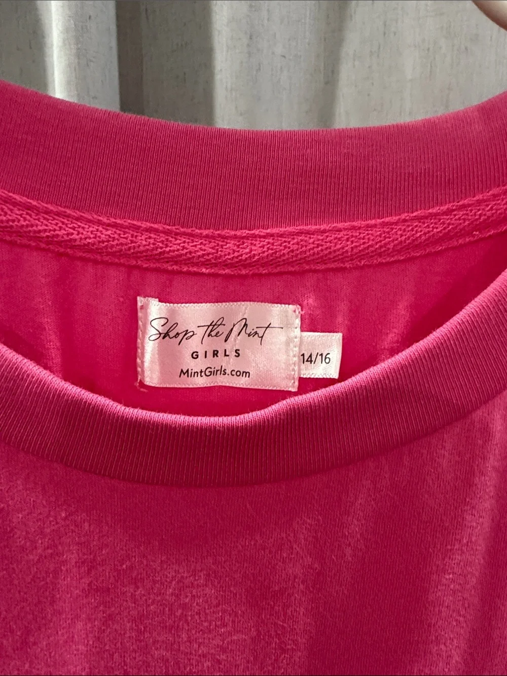 Girls' Pink Back-to-School Graphic Tee - Comfort Crew Neck